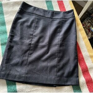 Ann Taylor‎ Loft Petites Gray Pencil Skirt Size 6P Side Zip
